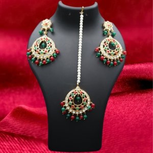 Polki Tika Earrings Multicolored