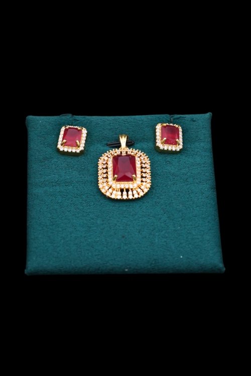 Regal Ruby Stone Pendant