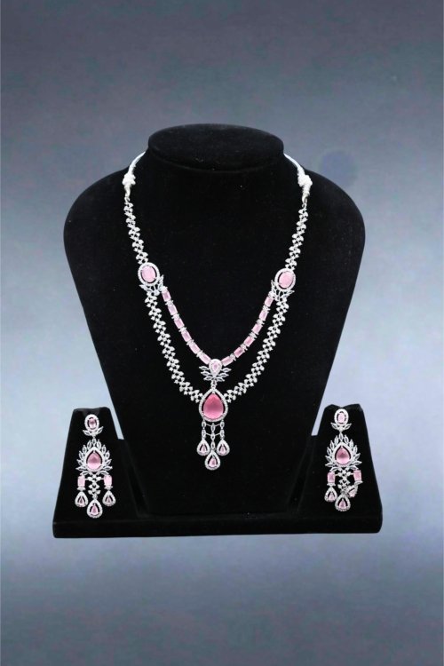 AD Necklace Pink