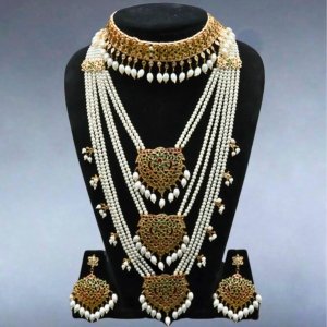 Three Layer Polki Bridal Set