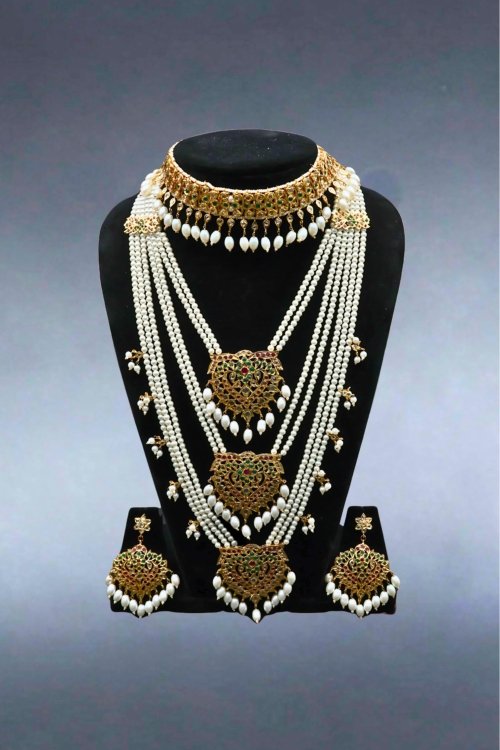 Three Layer Polki Bridal Set