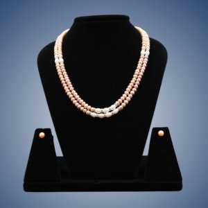 Blush Rose Double Layer Pearl Set