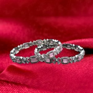 American Diamond Pink Bangles