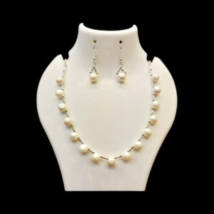 Chandni Drop Real Pearl Set