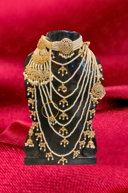 Pearl Shroud Bridal Rani Haar