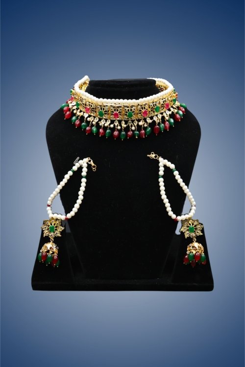 Deccan Ruby-Emerald Gulubadan Choker