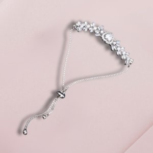 Round-Cut AD Chain Bracelet