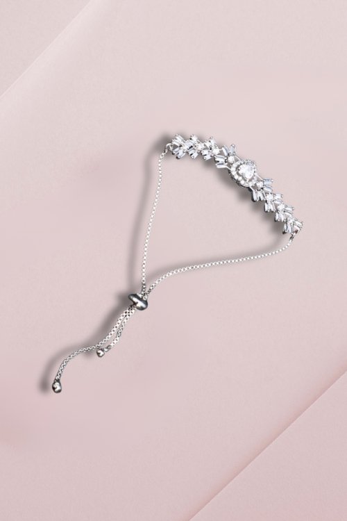 Round-Cut AD Chain Bracelet