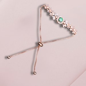 Rose Gold AD Chain Bracelet