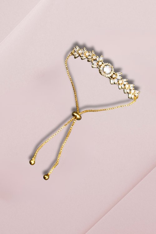 Round Centerpiece AD Chain Bracelet