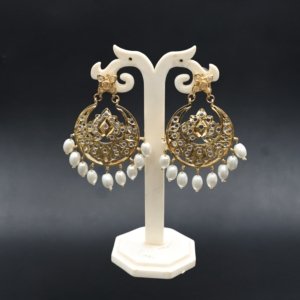 Pearl Chandbali Earrings