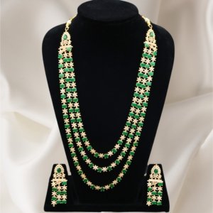 Green American Diamond Rani Haar