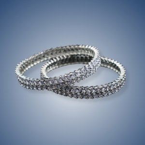 Marquise White AD Bangles