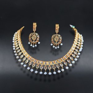 Barfi Moonstone Choker Set