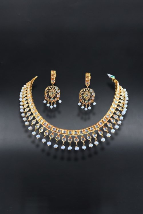 Barfi Moonstone Choker Set
