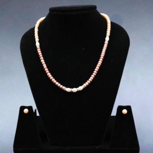 Blush-Toned Real Pearl Set
