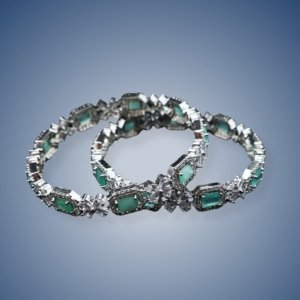 Mint Green AD Bangles
