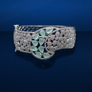 Mint Green American Diamond Bracelet