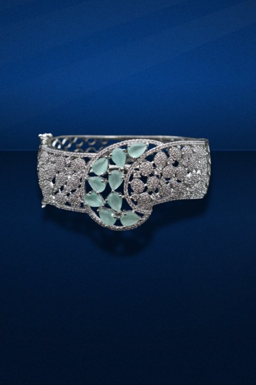 Mint Green American Diamond Bracelet