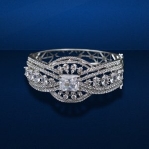AD Bangles White
