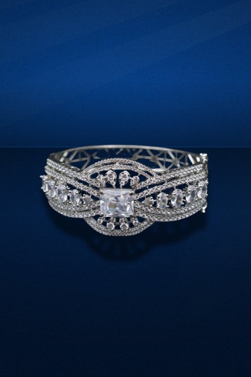 AD Bangles White