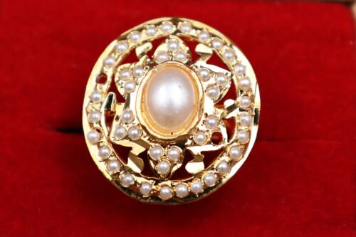 Original Polki Pearl Ring - Image 2
