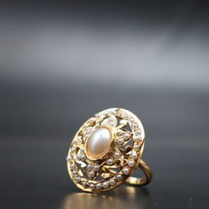 Original Polki Pearl Ring