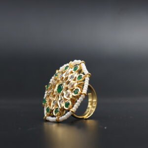Original Polki Rings With Pearls