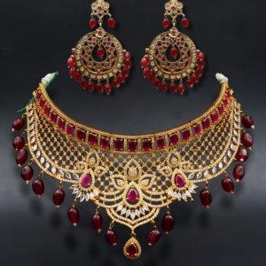 Ruby Cascade Choker