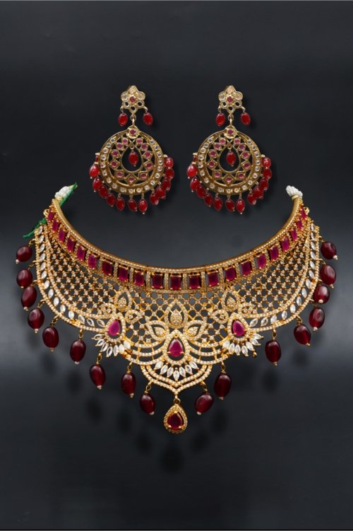 Ruby Cascade Choker
